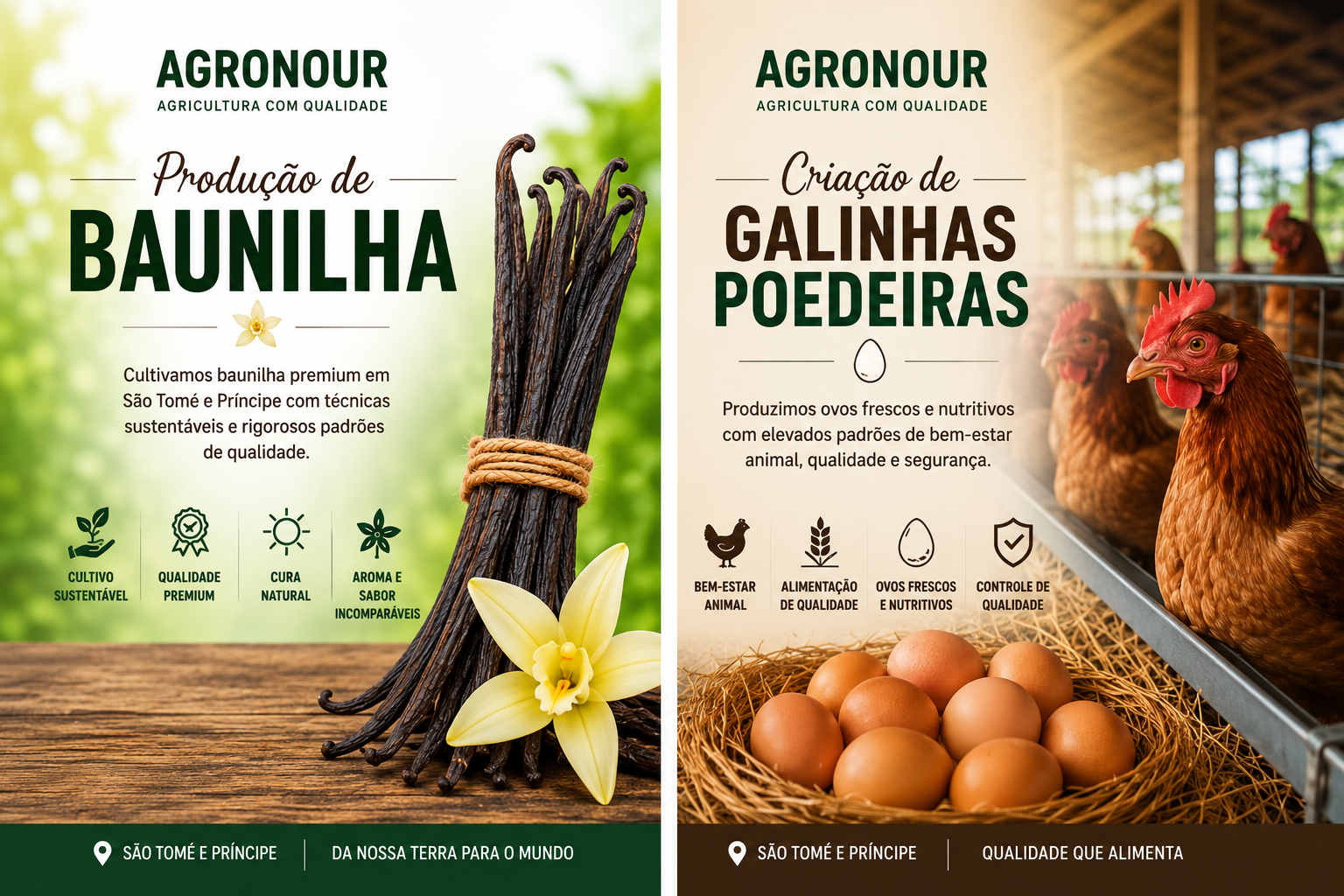 Agro Nour - Produção de Baunilha e Galinhas Poedeiras